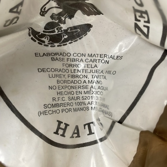Authentic Vintage Mexican Sombrero by Salazar Yepez - Picture 13 of 16